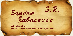 Sandra Rabasović vizit kartica